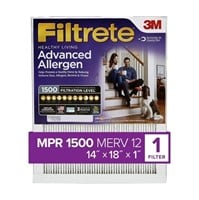C8109  Filtrete 14x18x1 Air Filter MPR 1500
