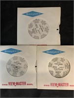 3 VIEW-MASTER FLASH GORDON 1963 REELS