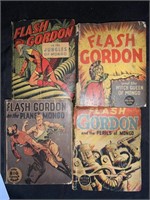 4 VINTAGE FLASH GORDON BIG LITTLE BOOKS W/ WEAR