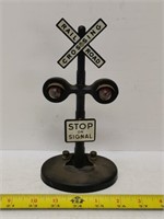 marx railroad crossin tin signal train set