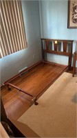 Bed frame and rail for single Mattress