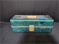 Vintage Plastic Tackle Box w/ Sockets & More