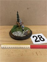 6" ROUND WWII "THE OUTPOST"  DIORAMA