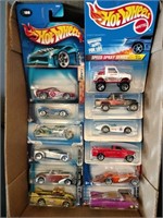 Flat of Hot Wheels