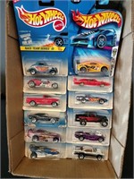 Flat of Hot Wheels