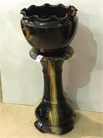 Weller Pottery Pedestal w/ Mis-Matched Jardinere