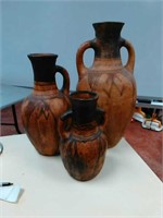 Choice of  3 piece southwestern vase decor