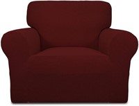 Easy-Going Stretch Chair Slipcover (Chair,Wine)
