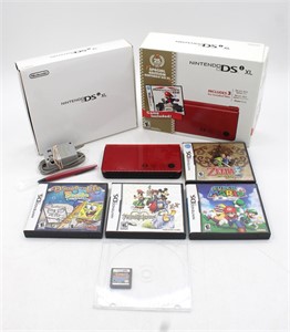 Nintendo DS XL With Games & Charger