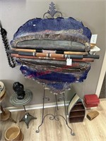 “Stick+Stones” Artwork by Carol Ownbey w/ stand