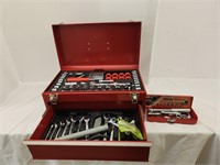 Tool Chest 17x9x9" and Socket and Wrenches