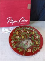 Pilgrim Glass 13" Party Plate