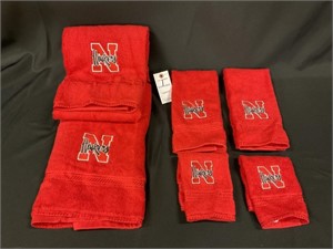 2 Person 6 Piece Nebraska Towel Set