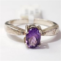 $100 Silver Amethyst Ring