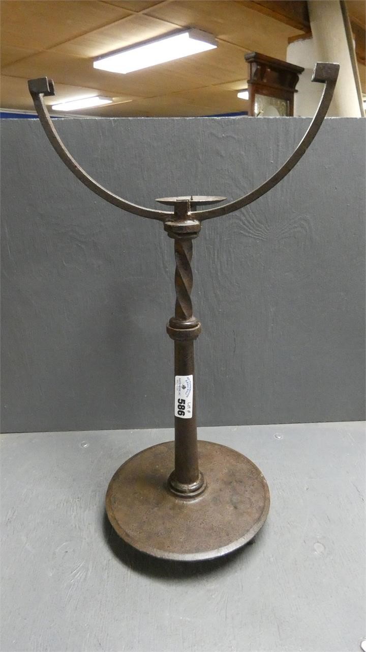 Cast Iron World Globe Stand Base Only