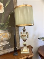 Table lamp with home decor