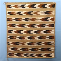 Vintage Navajo Rug Weaving, 3'x3'6"