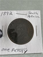 1892 SOUTH AFRICA ONE PENNY