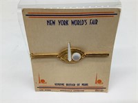1939 NY World's Fair Mother of Pearl Tie Bar