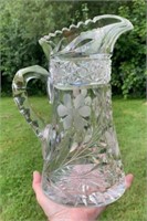 Fine Cut Glass Lemonade / Water Pitcher