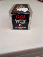 17 HMR 20 gr 50 rds