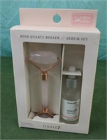 Rose Quartz Roller & Serum Set