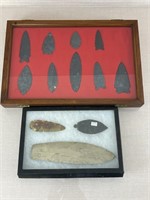 Collection of Native American Stone Spear Points