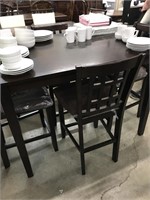 Counter Height Table & 4 Chairs  - Floor Model