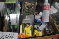 CROSSBOW BOLTS, GLOVES, NEW SEAFOAM, FISH LURES