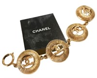 Chanel Coco Gold Tone Bracelet