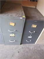 2 pc filing cabinet lot