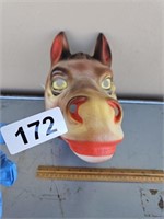 Vintage Halloween Horse mask Made in Italy