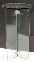 Modernistic Glass Pedestal