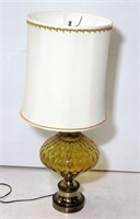 Vintage Amber Based Table Lamp