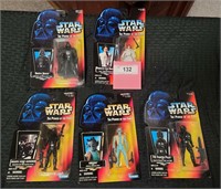 5 NIB STAR WARS POWER OF THE FORCE ACTION FIGURES