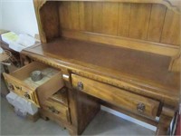 Desk with hutch,