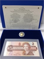 1996 $2 Banknote And Coin Set In Original Case