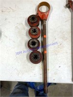 Ridgid Pipe threading Dies & Holder