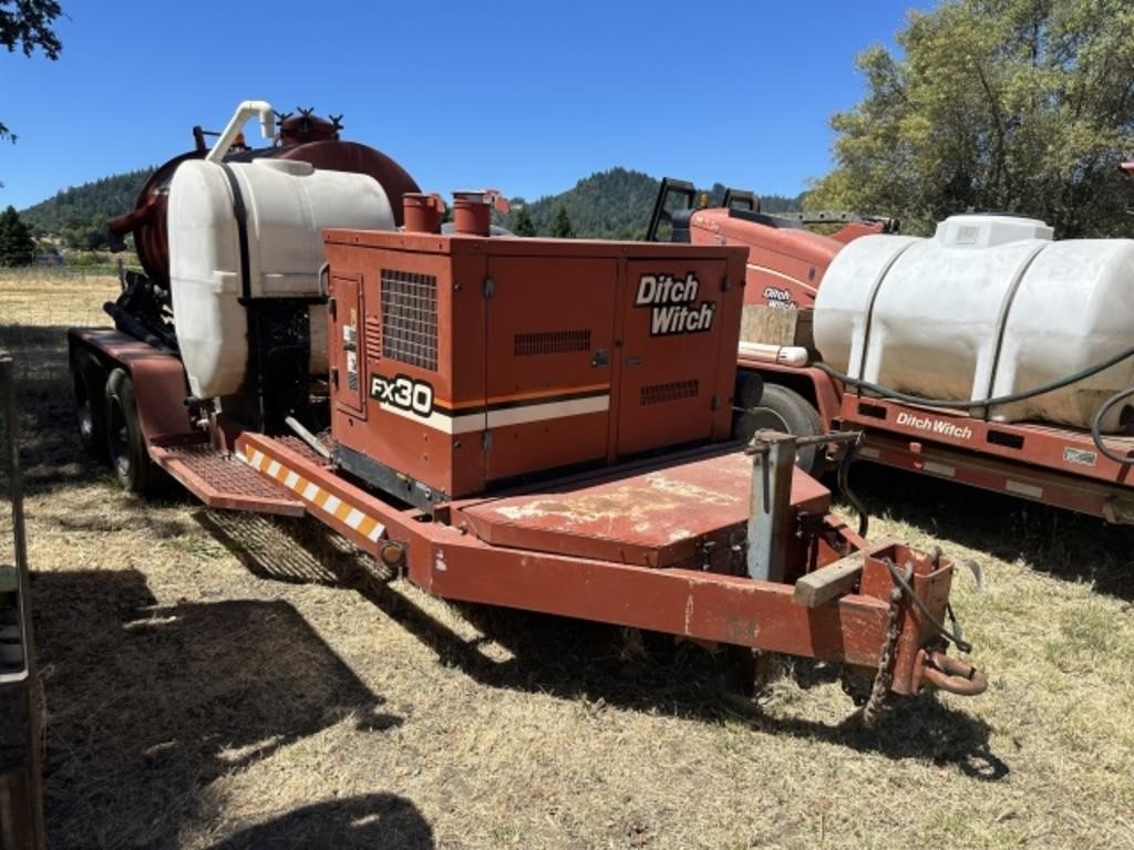 Ditch Witch FX30 Vacuum Trailer S/N IDS-B2025