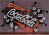 VINTAGE COCA-COLA NEON WINDOW SIGN - WORKS