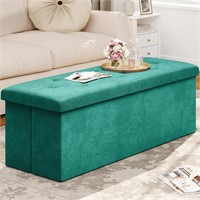 YITAHOME 43 Inches Folding 120L Storage Ottoman Be