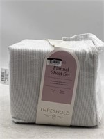 NEW Threshold Queen Flannel Sheet Set