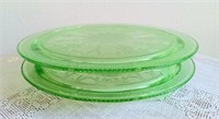 Anchor Hocking Cameo Ballerina Glass Cake Platters
