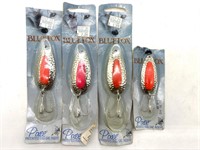 (4) NOS Pixee Blue Fox Fishing Lures