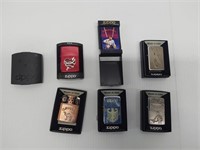 (6) NEW Zippo lighters