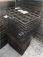 12 Black Steel Glass Dishwasher Racks 360 x 430mm