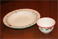 Pasta serving bowl & smaller bowl