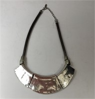 TRIBAL MODERN CHROME NECKLACE