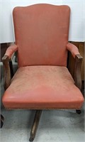 Swivel desk chair. 38" H