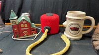 Fire house, mug and t paper holder